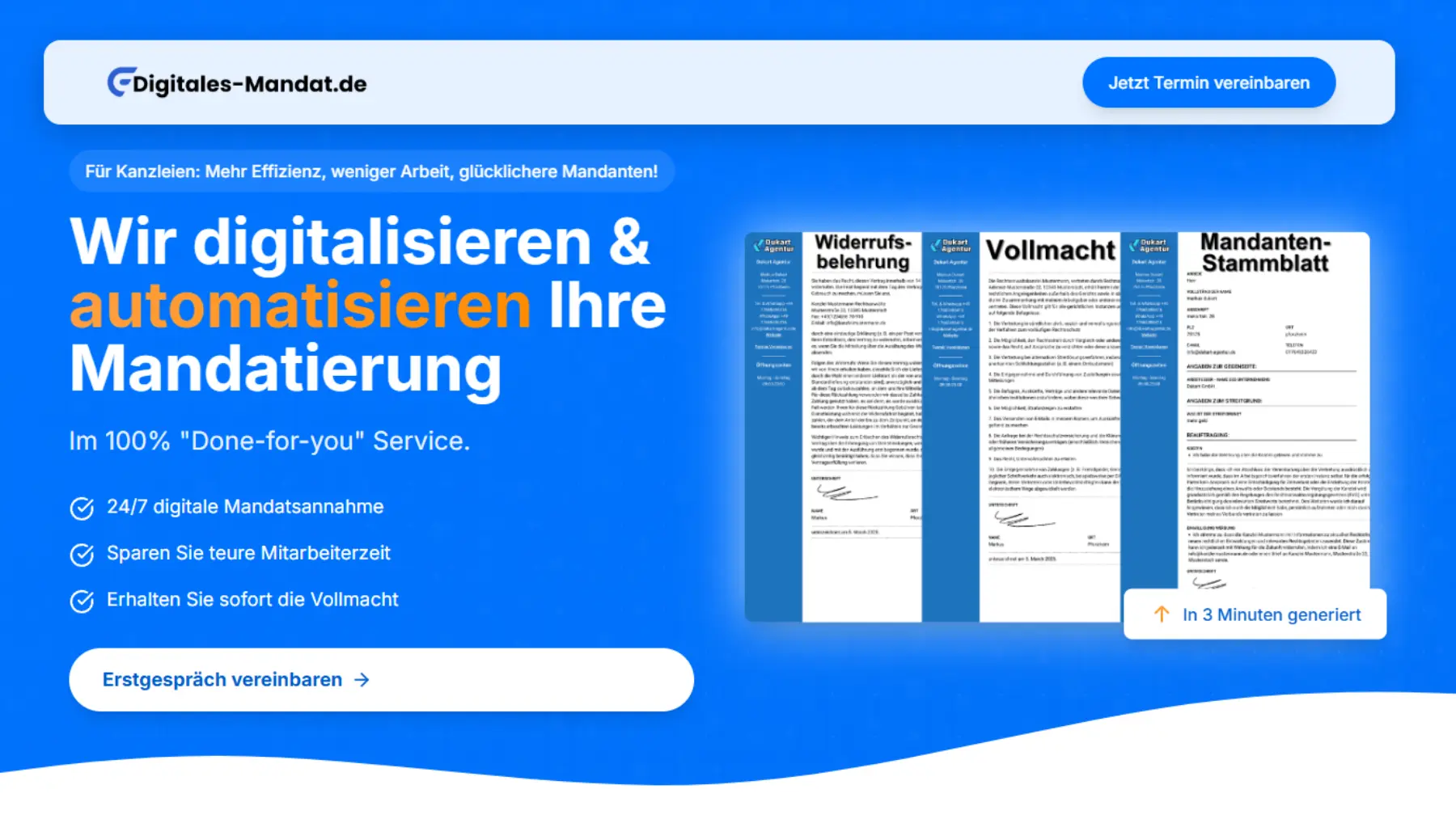 Kanzlei Webseite Design